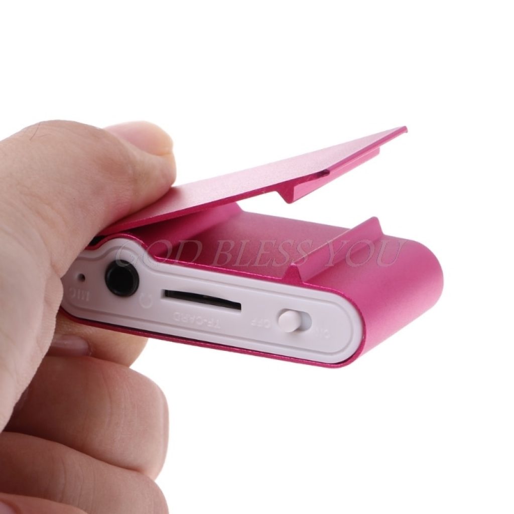 Mini USB Metal Clip MP3 Player LCD Screen Support 32GB Micro SD TF Card Slot Digital 5