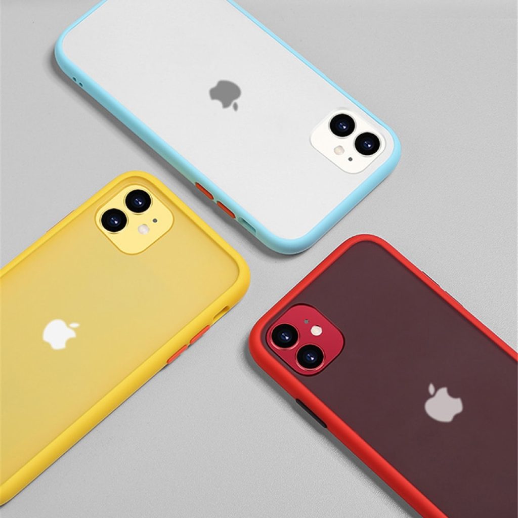 Mint Simple Matte Bumper Phone Case for iphone 11 Pro XR X XS Max 12 13 5