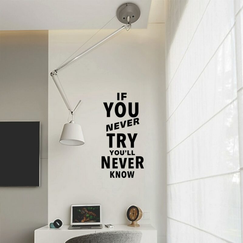 Motivational Quotes Sentences Phrases Wall Stickers Decals For Company Office School Living Room Removable Wallpaper Decorations 4