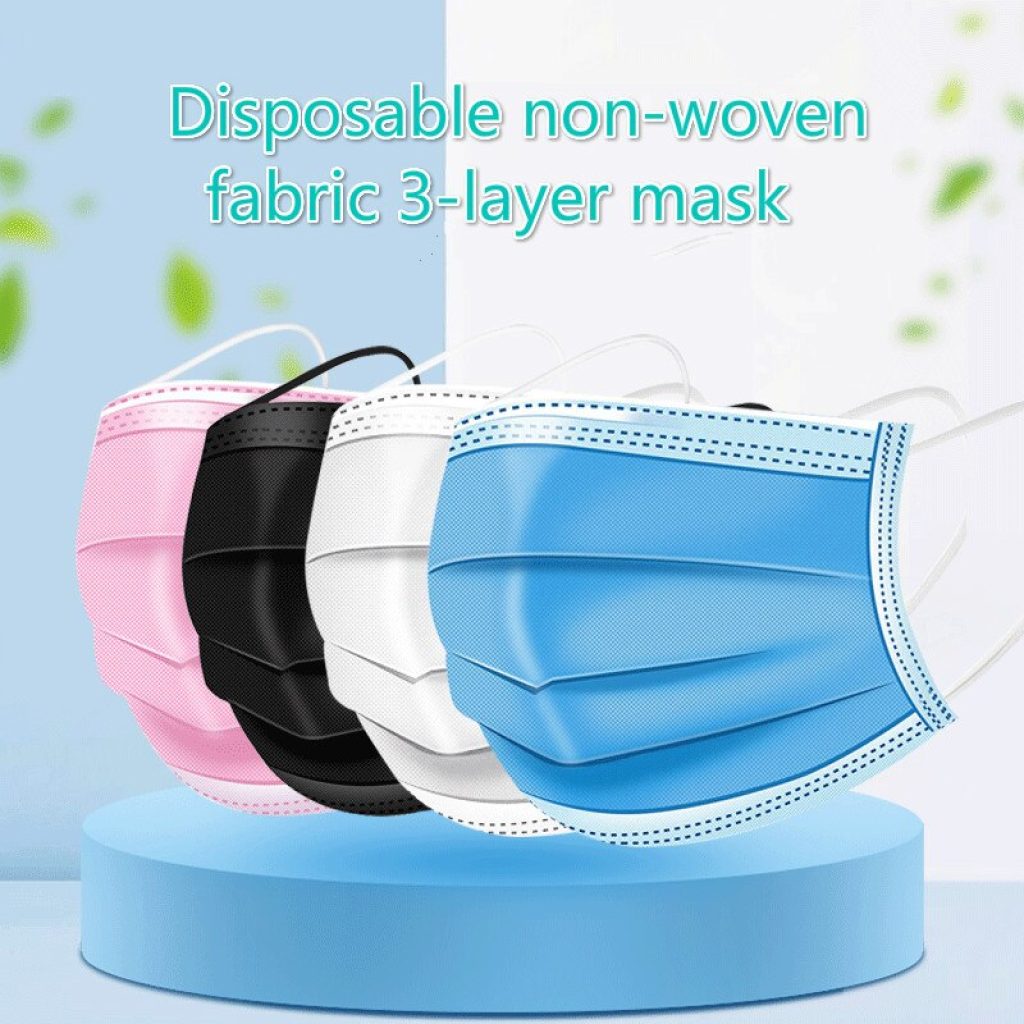 Mouth Masks 3 layer Anti Dust Disposable Mascarillas 10 50 100 Pcs Non Woven Meltblown Cloth 1