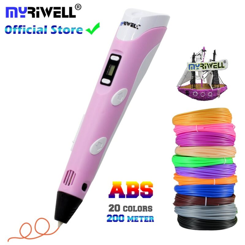 Myriwell 3D Pen DIY 3D Printer Pen Drawing Pens 3d Printing Best for Kids with ABS
