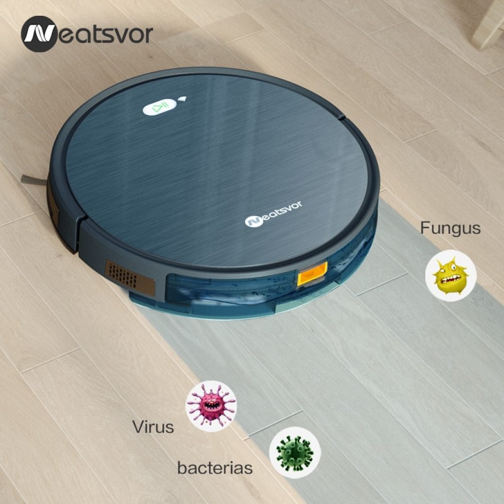 NEATSVOR X500 Robot Vacuum Cleaner 3000PA Poweful Suction 3in1 pet hair home dry wet mopping cleaning 2
