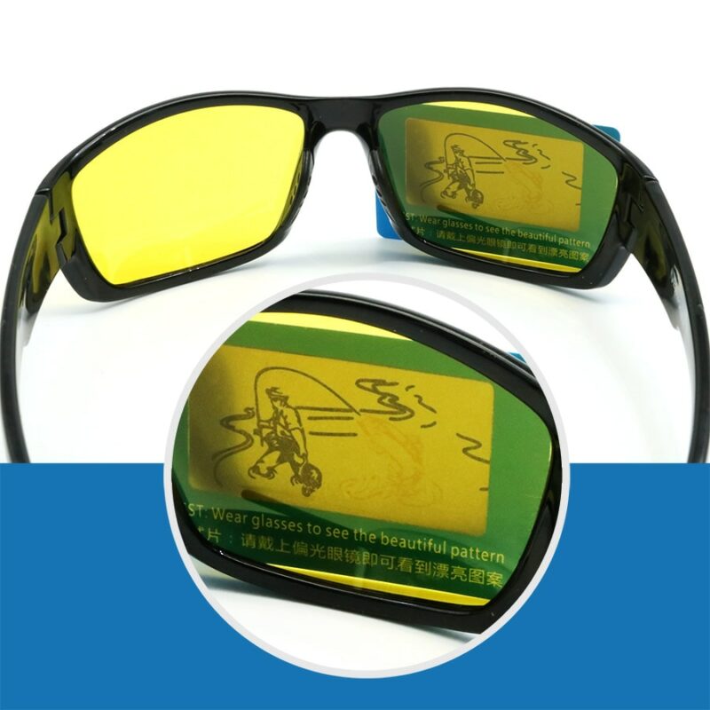 NEWBOLER Polarized Fishing Sunglasses Brown Yellow Lenses Night Version Men Glasses Outdoor Sport Driving Cycling Eyewear 3