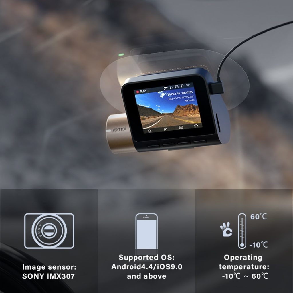New 70mai Dash Cam Lite 1080P Speed Coordinates GPS Modules 70mai Lite Car Cam Recorder 24H 5