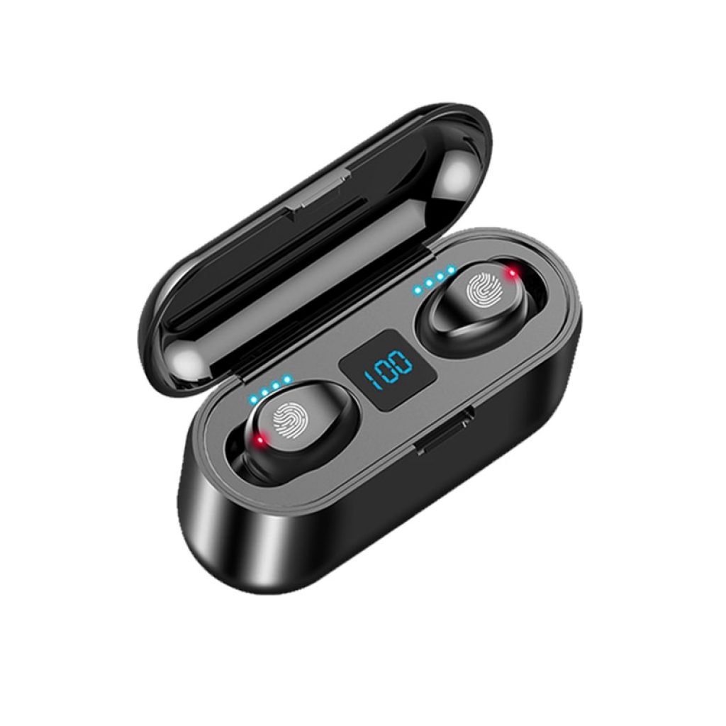 New F9 Wireless Headphones Bluetooth 5 0 Earphone TWS HIFI Mini In ear Sports Running Headset 9