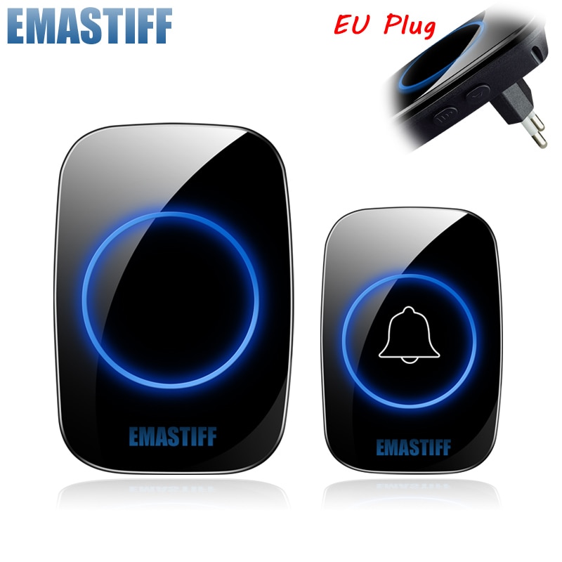 New Home Welcome Doorbell Intelligent Wireless Doorbell Waterproof 300M Remote EU AU UK US Plug smart