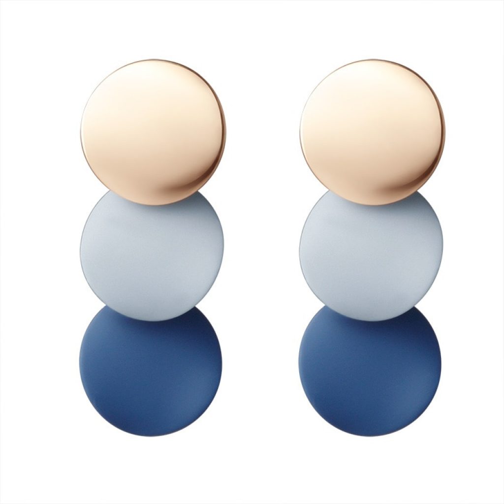 New Korean Acrylic Earrings For Women Statement Vintage Geometric Gold Dangle Drop Earrings 2019 Female Wedding 2