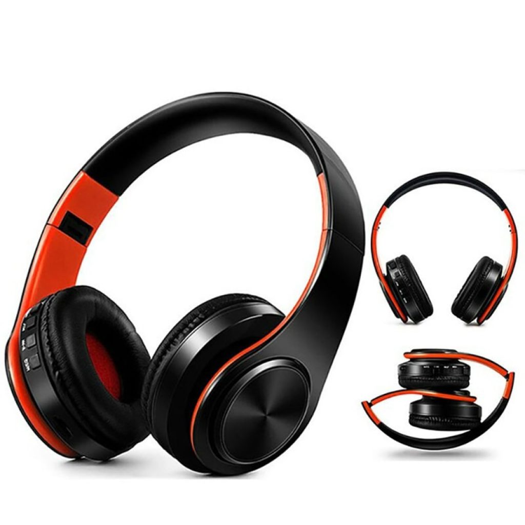 New Portable Wireless Headphones Bluetooth Stereo Foldable Headset Audio Mp3 Adjustable Earphones with Mic for Music