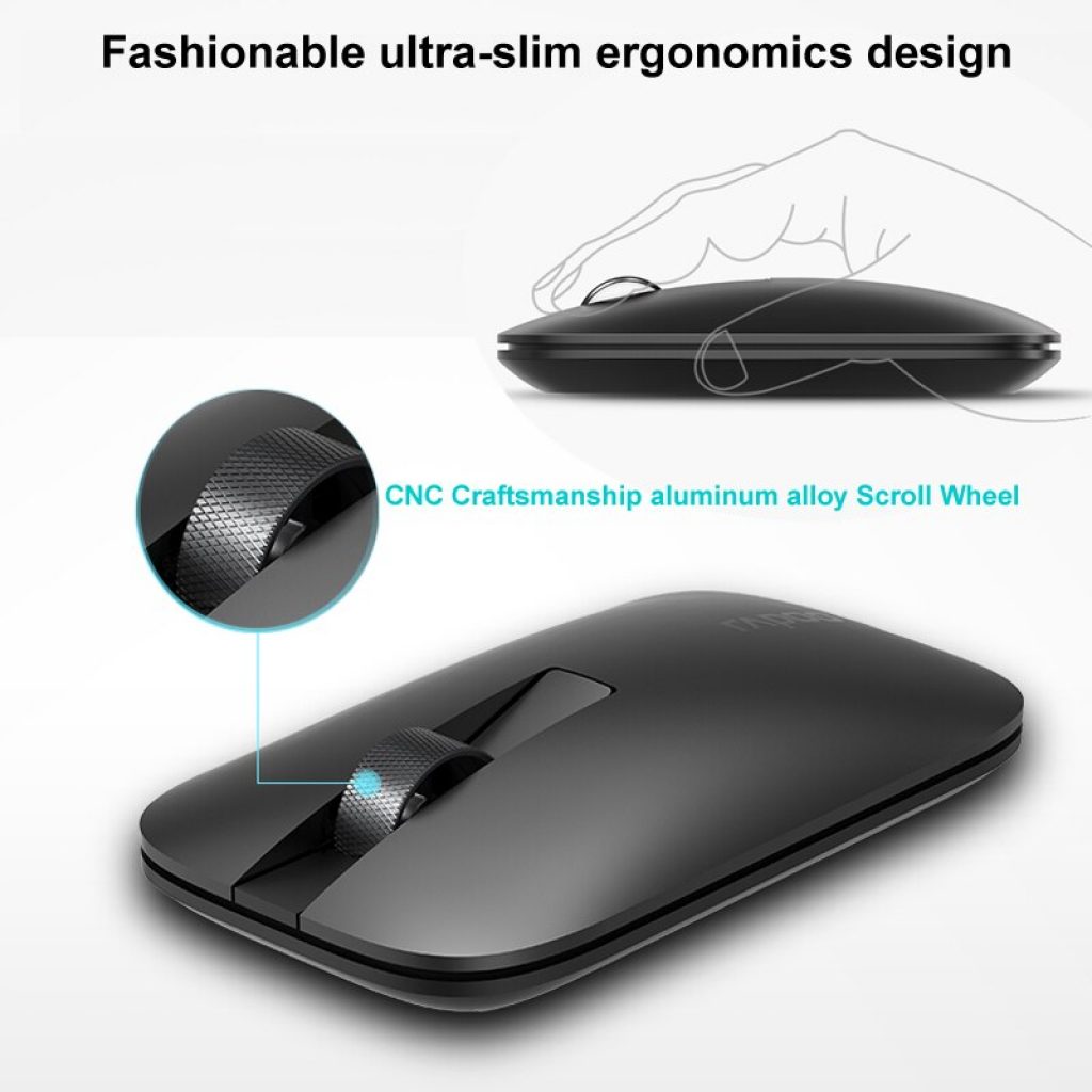 New Rapoo Wireless Mouse for Windows Laptop PC Switch Between Bluetooth 3 0 4 0 2 3