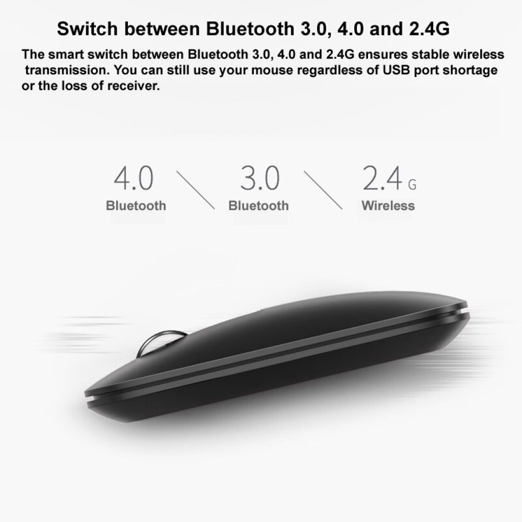 New Rapoo Wireless Mouse for Windows Laptop PC Switch Between Bluetooth 3 0 4 0 2 4