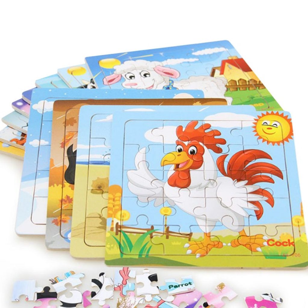 New Sale 38 Style Cartoon Wooden Puzzle Children Animal Vehicle Jigsaw Toy 2 6 Year Baby 1
