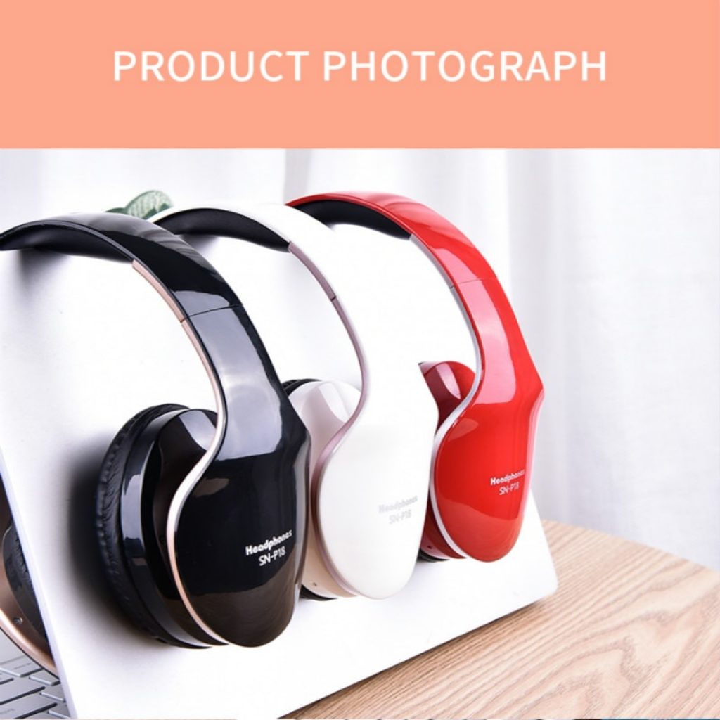 New Wireless Headphones Bluetooth Headset Foldable Stereo Headphone Gaming Earphones With Microphone For PC Mobile phone 2