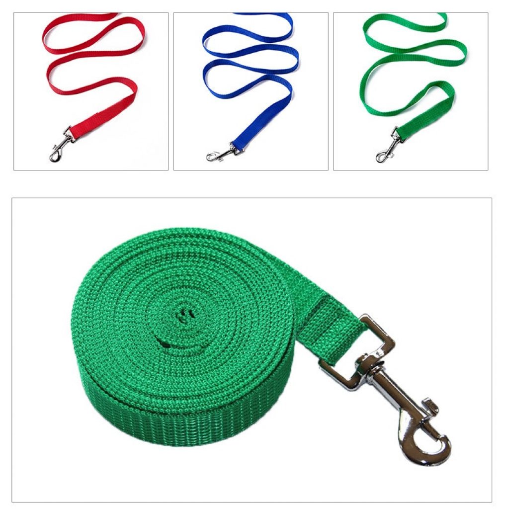 Nylon Dog Training Leashes Pet Supplies Walking Harness Collar Leader Rope For Dogs Cat 1 5M 2