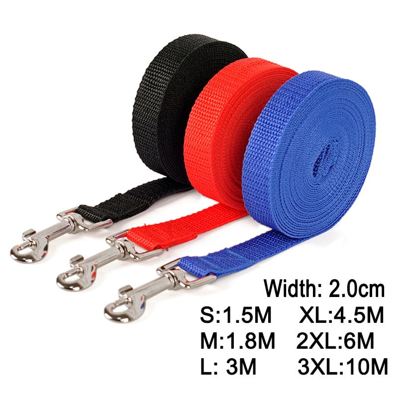 Nylon Dog Training Leashes Pet Supplies Walking Harness Collar Leader Rope For Dogs Cat 1 5M