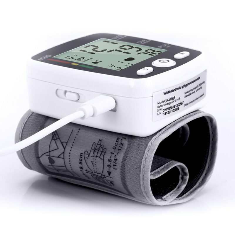 OLIECO Russian Broadcast Rechargeable Wrist Blood Pressure Monitor Automatic Digital Heart Rate PR Tonometer Sphygmomanometer 2