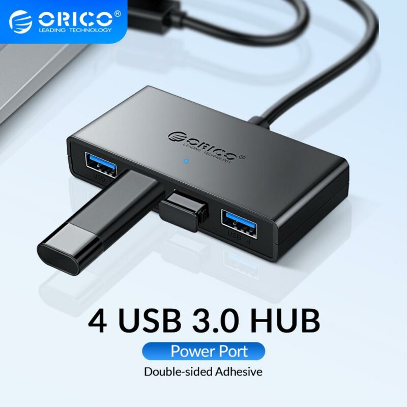 ORICO Mini USB 3 0 HUB 4 Port Power Supply OTG with Micro USB Power Interface