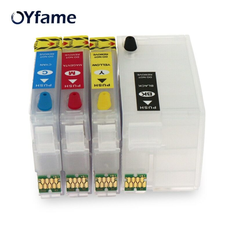 OYfame For Epson 252xl 252 T2521 T252 T2521XL refill cartridge for epson WF 3620 WF 3640 2