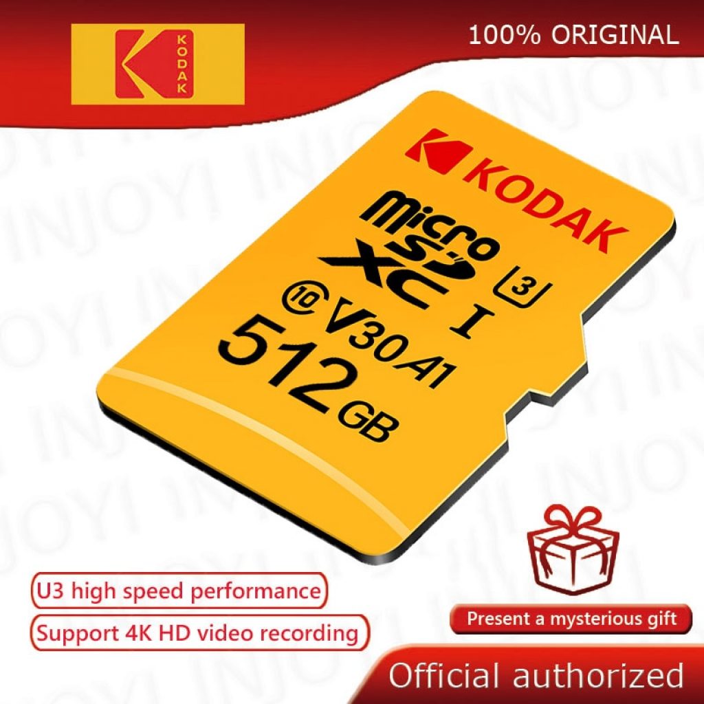 Original Kodak 512GB Micro SD card class 10 16G 32G 64GB U3 4K High Speed cartao
