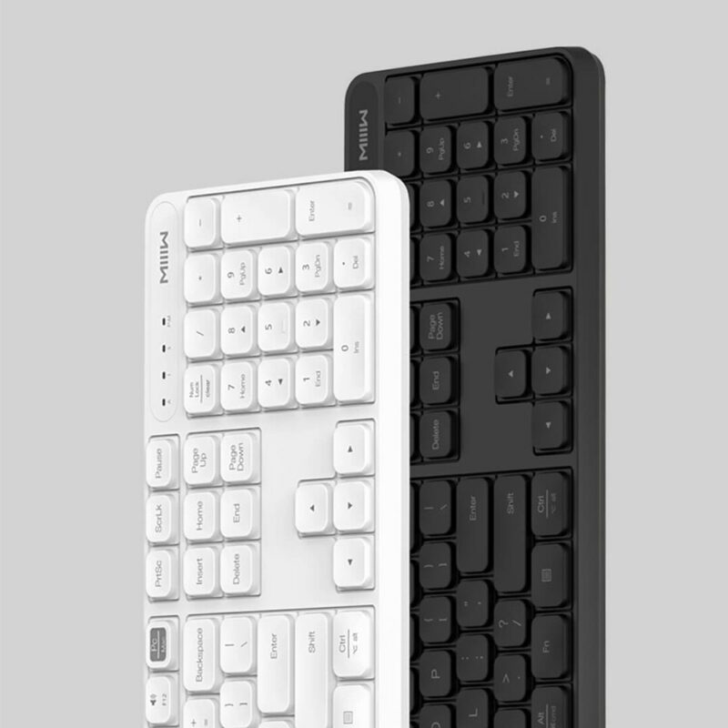 Original MIIIW Wireless Office Keyboard Mouse Set 104 Keys 2 4GHz Windows PC MAC Compatible Portable 3