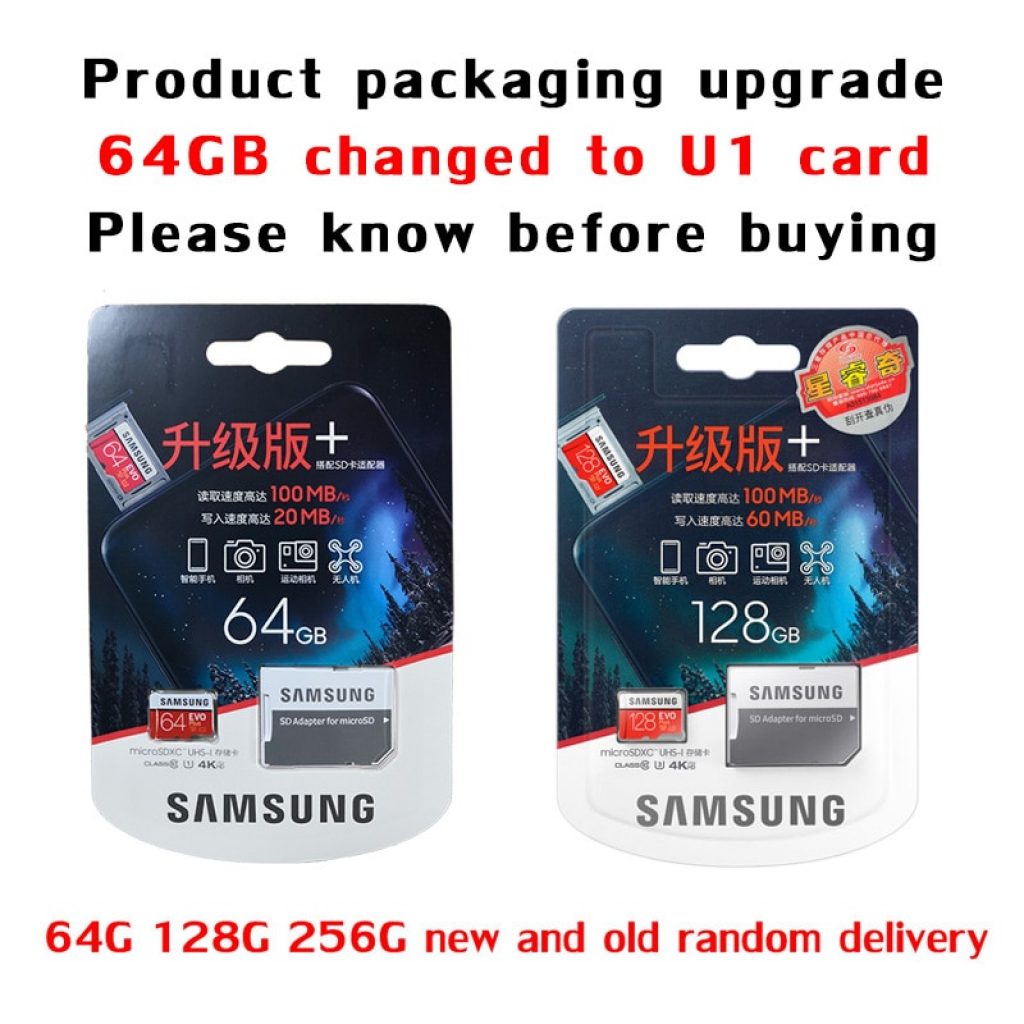 Original SAMSUNG Micro SD card 32GB Class 10 Memory Card EVO EVO Plus microSD 256GB 128GB 1