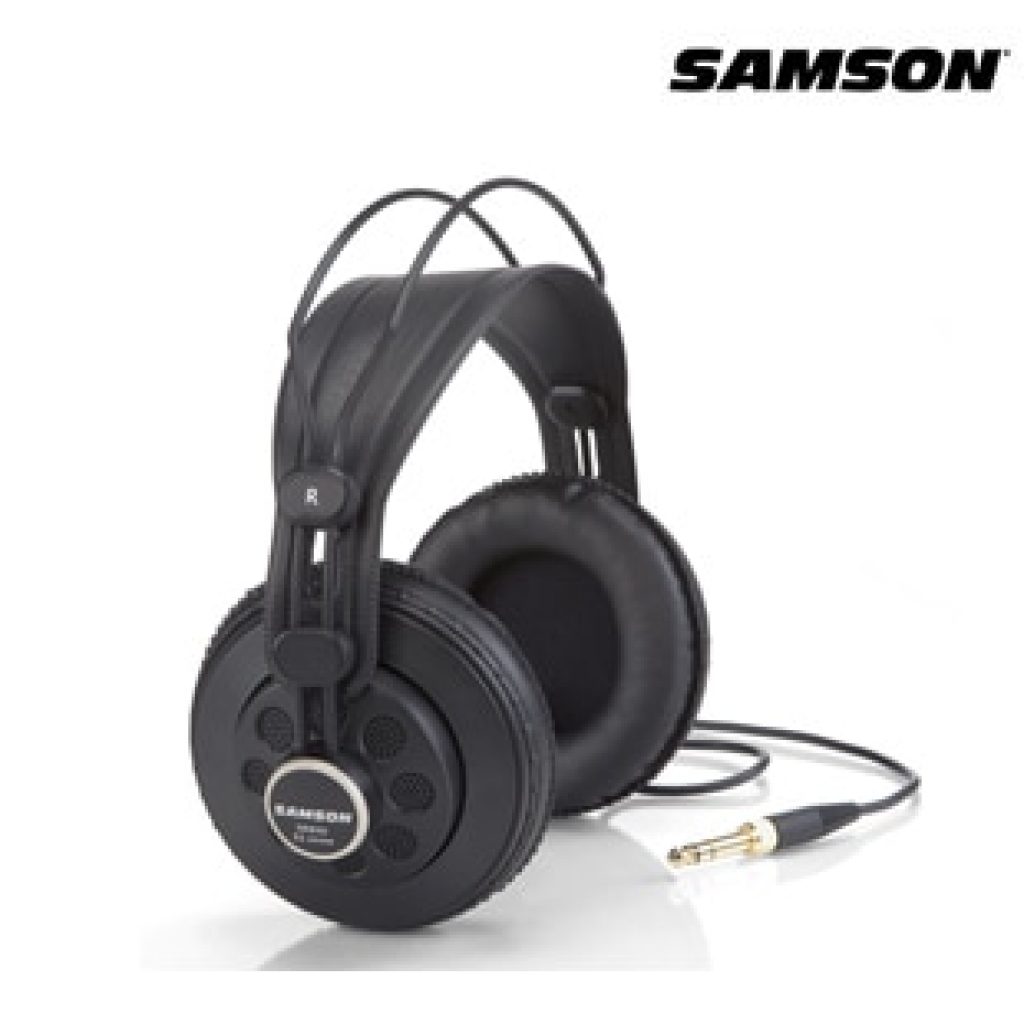 Original Samson SR850 monitoring HIFI headset Semi Open Back Headphones for Studio with leather earcup without 1