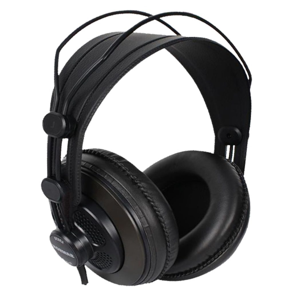 Original Samson SR850 monitoring HIFI headset Semi Open Back Headphones for Studio with leather earcup without
