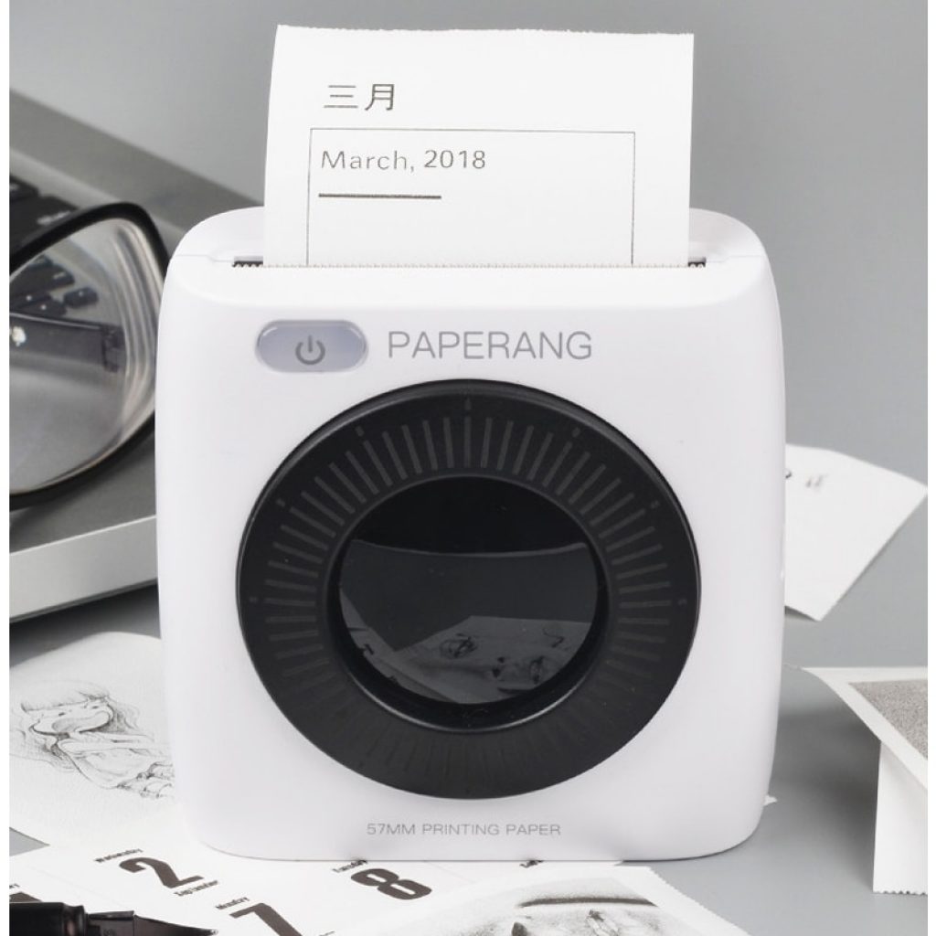 PAPERANG P2 Pocket Portable Bluetooth Printer Photo Picture HD Thermal Label Printer With 1000mAh Battery 300DPI