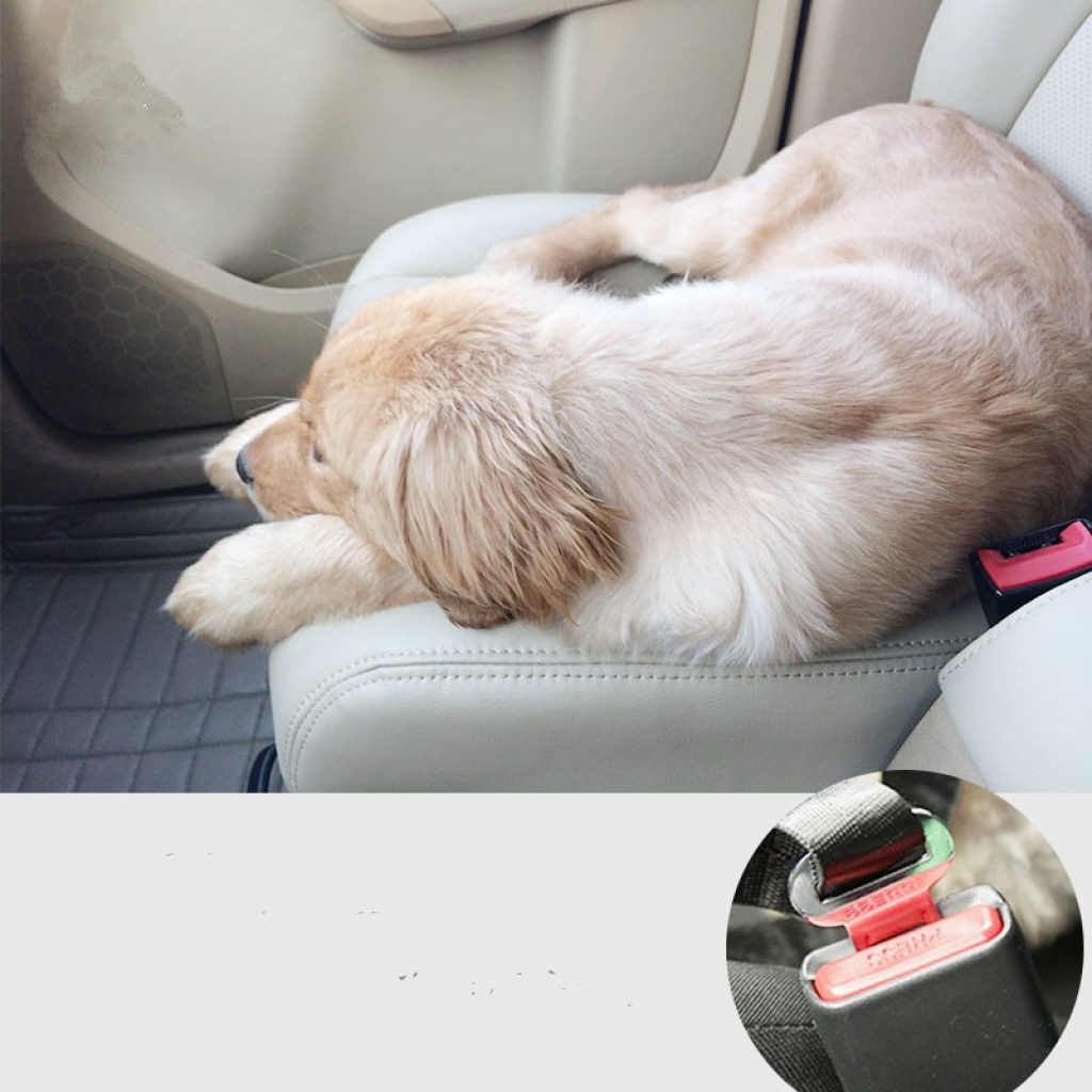 Pet Dog Cat Car Seat Belt Adjustable Harness Seatbelt Lead Leash for Small Medium Dogs Travel 3