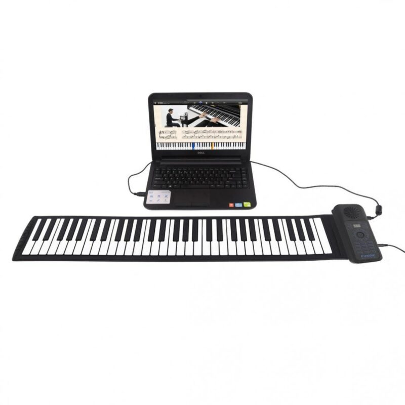 Portable 88 Keys USB MIDI Roll Up Piano Electronic Piano Silicone Flexible Keyboard Organ Built in 3