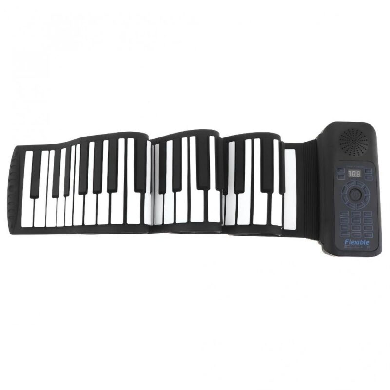 Portable 88 Keys USB MIDI Roll Up Piano Electronic Piano Silicone Flexible Keyboard Organ Built in 4