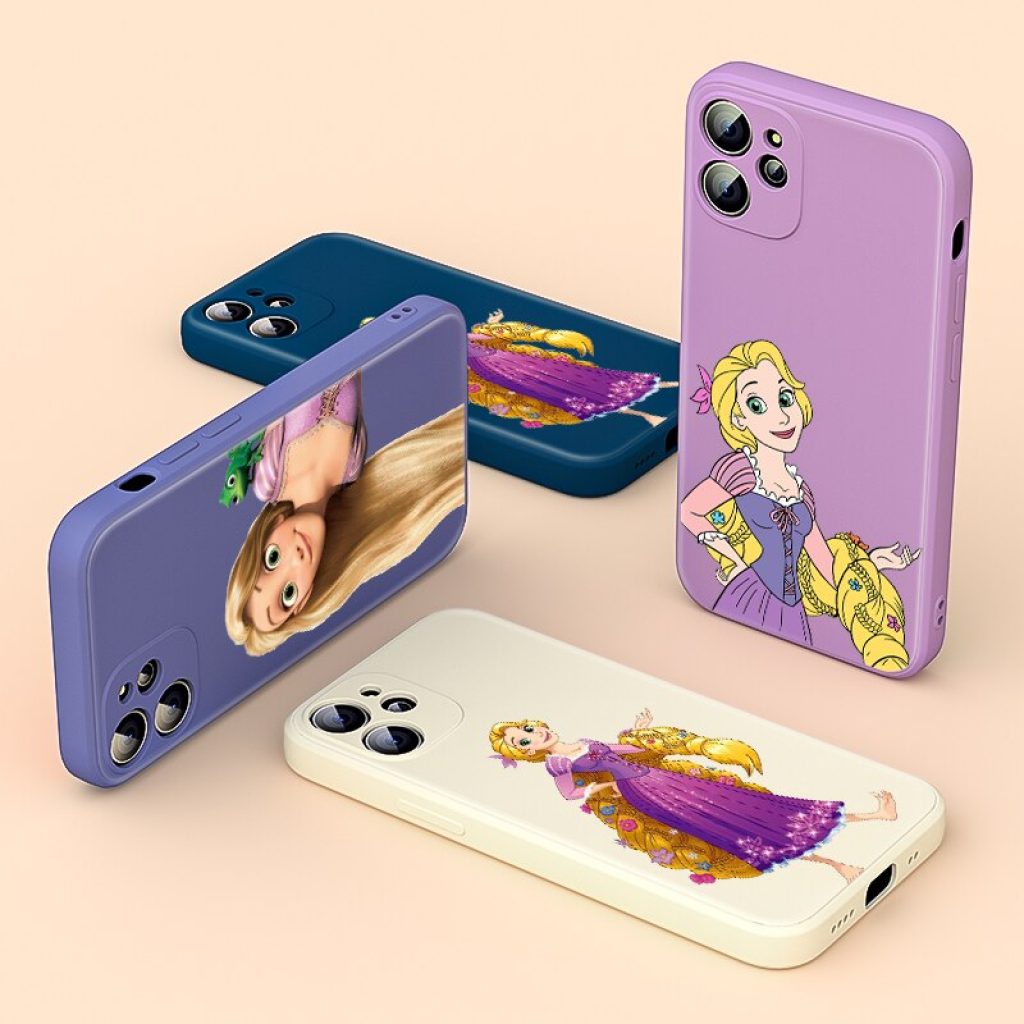 Princess Rapunzel Liquid Silicone Soft Cover For Apple IPhone 13 12 Mini 11 Pro XS MAX 1