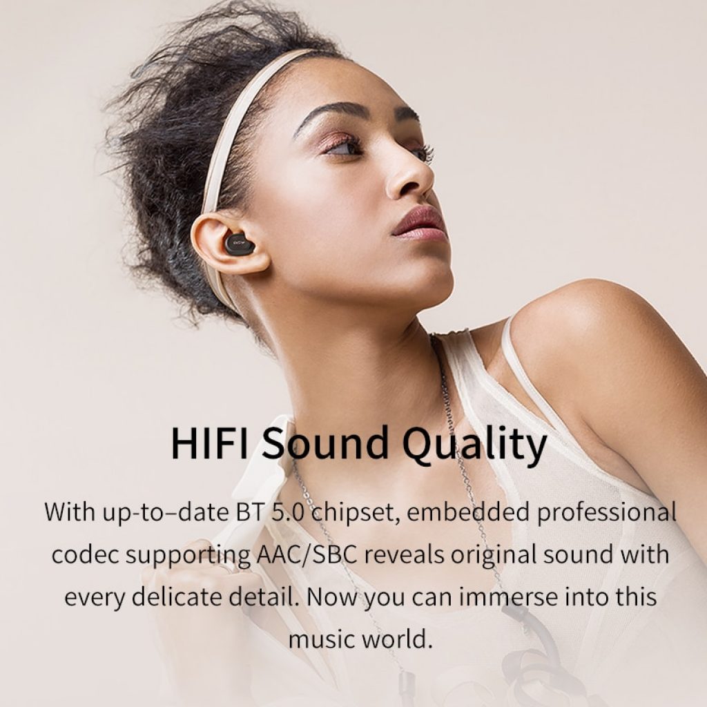 QCY QS1 T1C Mini Dual V5 0 Wireless Headphones Bluetooth Earphones 3D Stereo Sound Earbuds with 4