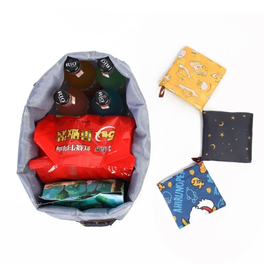Reusable Eco Friendly Grocery Foldable Shopping Bags Small Size Premium Quality Slight Duty Folding Tote Bag 1
