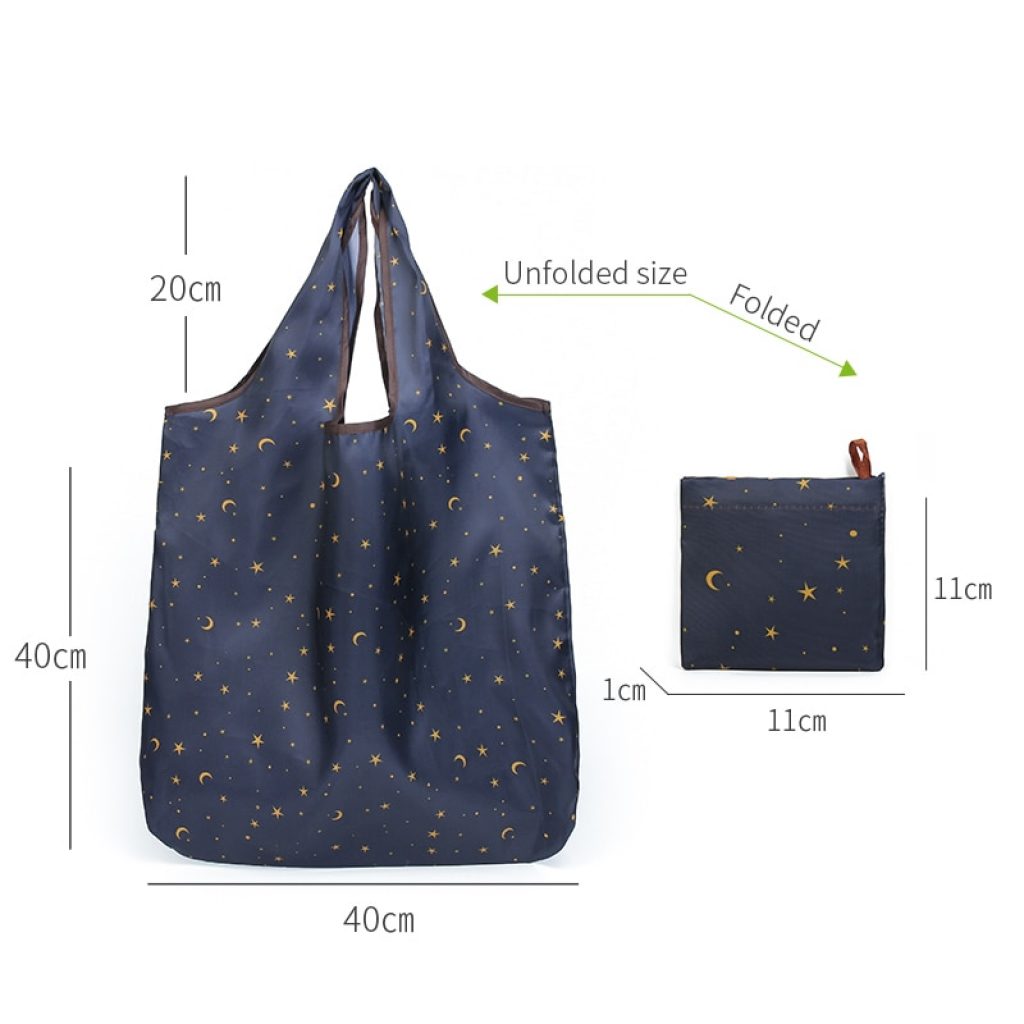 Reusable Eco Friendly Grocery Foldable Shopping Bags Small Size Premium Quality Slight Duty Folding Tote Bag 5