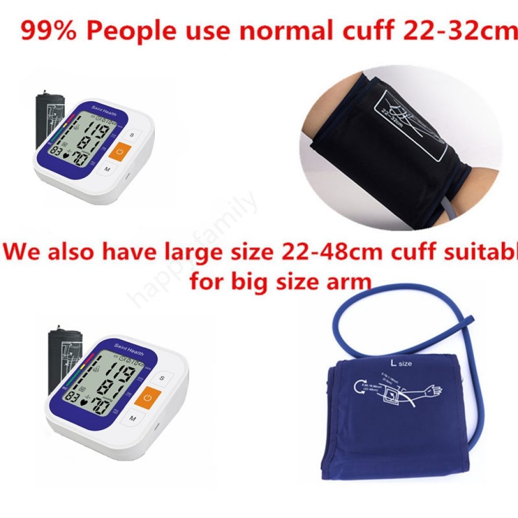 Russian Voice Automatic arm Blood Presure Monitor Meter Heart Rate Pulse Portable Tonometer BP with 3 3