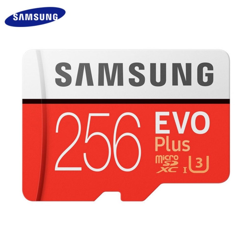 SAMSUNG EVO PLUS Memory Card 256GB High Speed 100 MB S Micro SD Class 10 U3 3