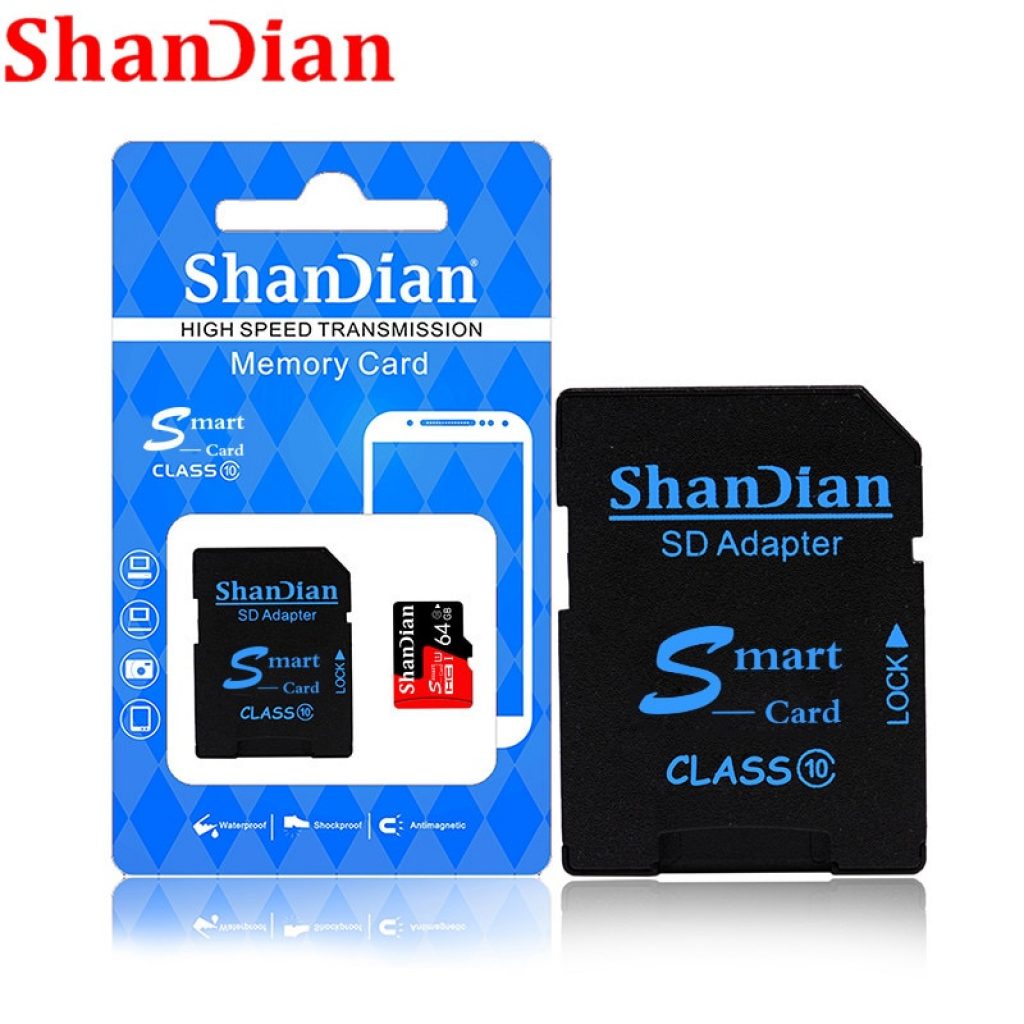 SHANDIAN Real capacity micro sd memory cards 8GB 16 GB 32 GB High speed 64GB class 5