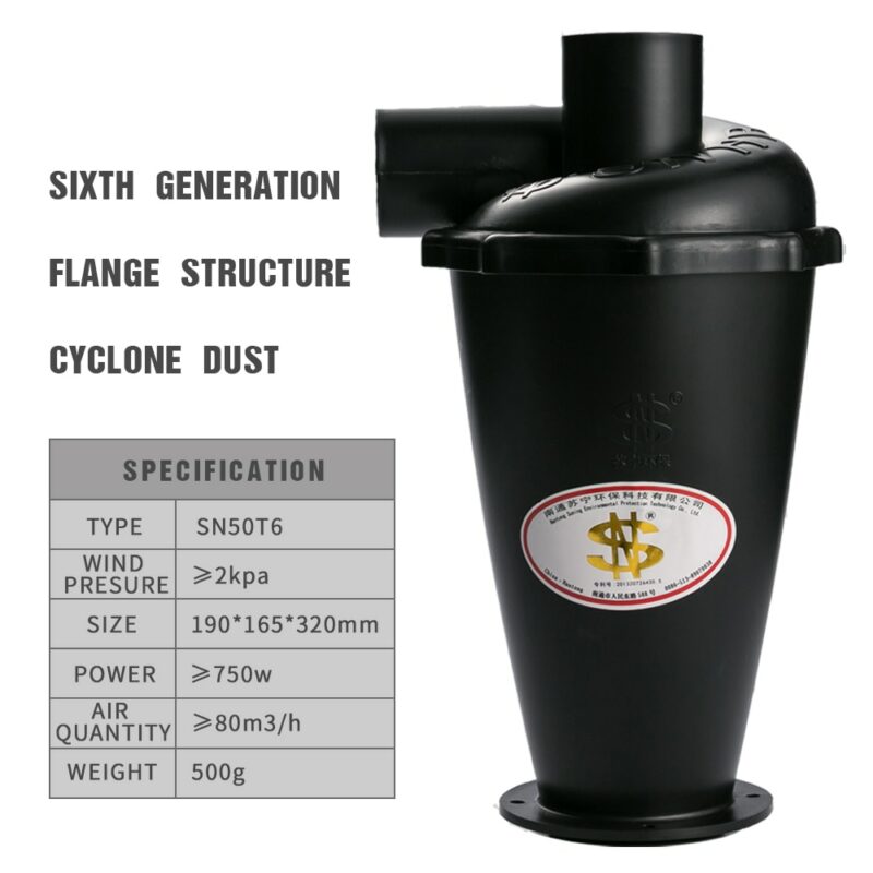 SN50T6 Sixth Generation Turbo Cyclone Vacuum Cleaner Filter Industrial Household Bagless Cyclone Dust Collector With Flange 4