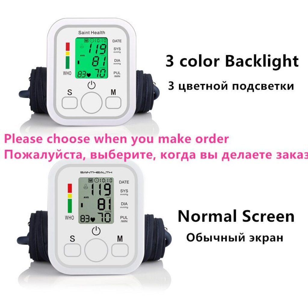 Saint Health Arm Automatic Blood Pressure Monitor BP Sphygmomanometer Pressure Meter Tonometer for Measuring Arterial Pressure 4