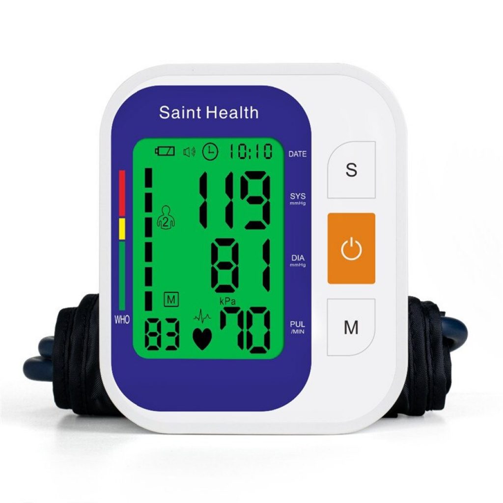 Saint Health Automatic Digital Arm Blood Pressure Monitor Heart Beat Rate Pulse Meter Tonometer Sphygmomanometer pulsometer 1