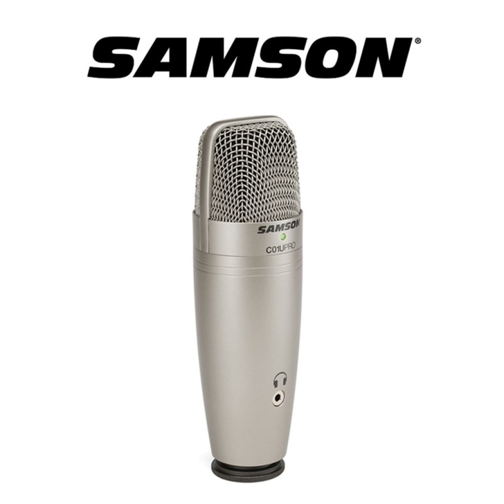 Samson C01U Pro USB Studio Condenser Microphone with Real time monitoring large diaphragm condenser microphone for 1