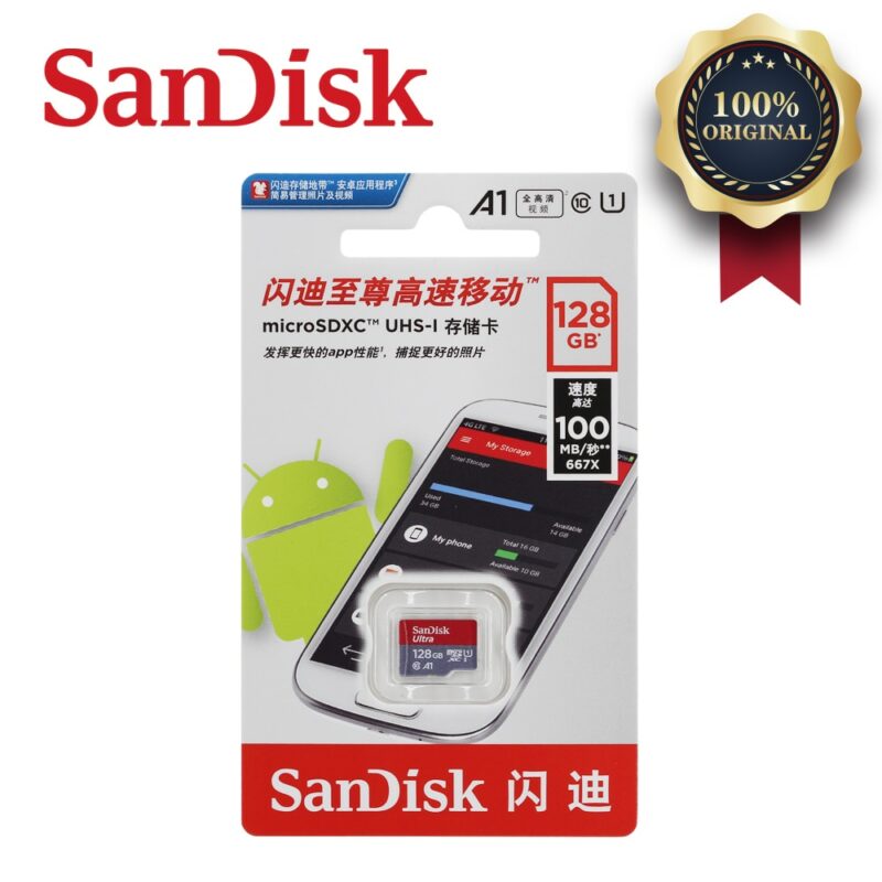 SanDisk A1 Memory Card 256GB 200GB 128GB 64GB 98MB S 32GB 16GB Micro sd card Class10 1
