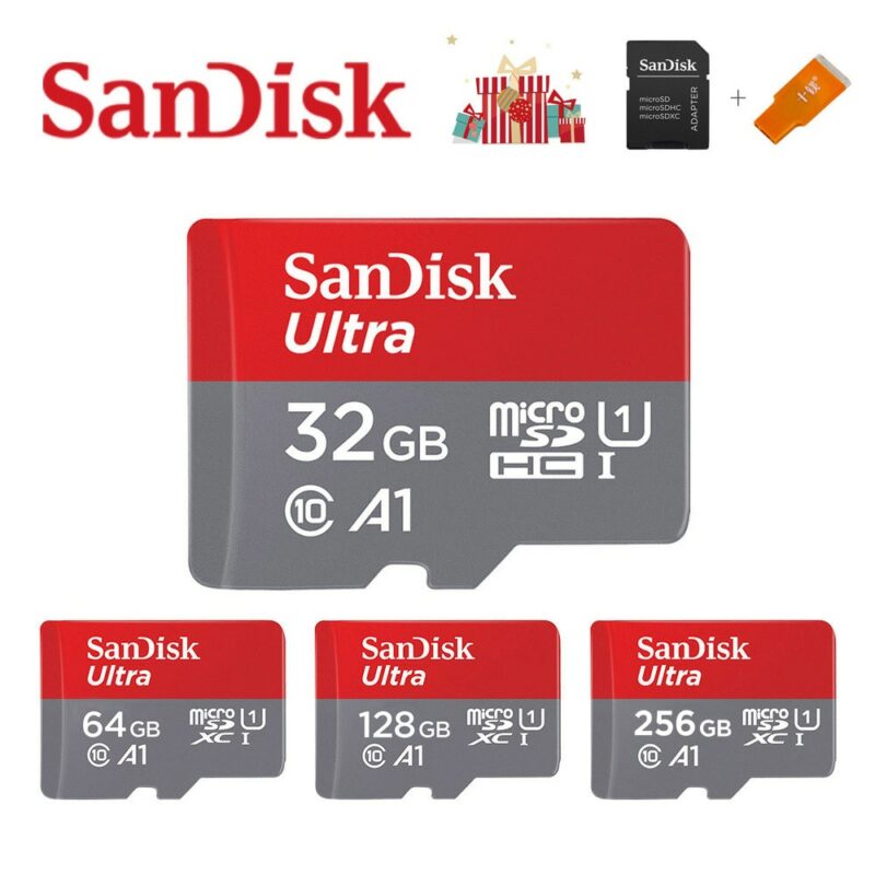 SanDisk A1 Memory Card 256GB 200GB 128GB 64GB 98MB S 32GB 16GB Micro sd card Class10