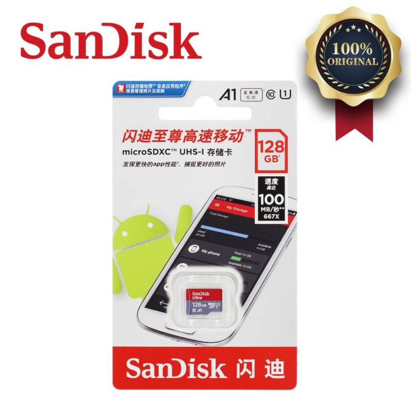 SanDisk Ultra Memory Card 400GB 256GB 200GB 128GB 64GB 98MB S 32GB 16 GB Micro sd 2