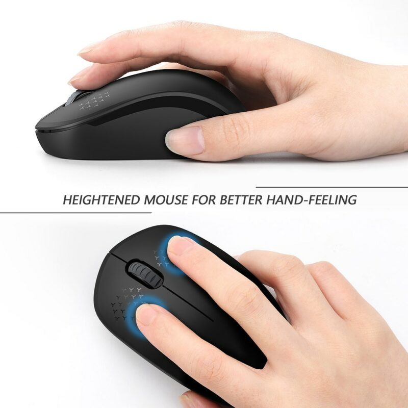 SeenDa Noiseless 2 4GHz Wireless Mouse for Laptop Portable Mini Mute Mice Silent Computer Mouse for 1