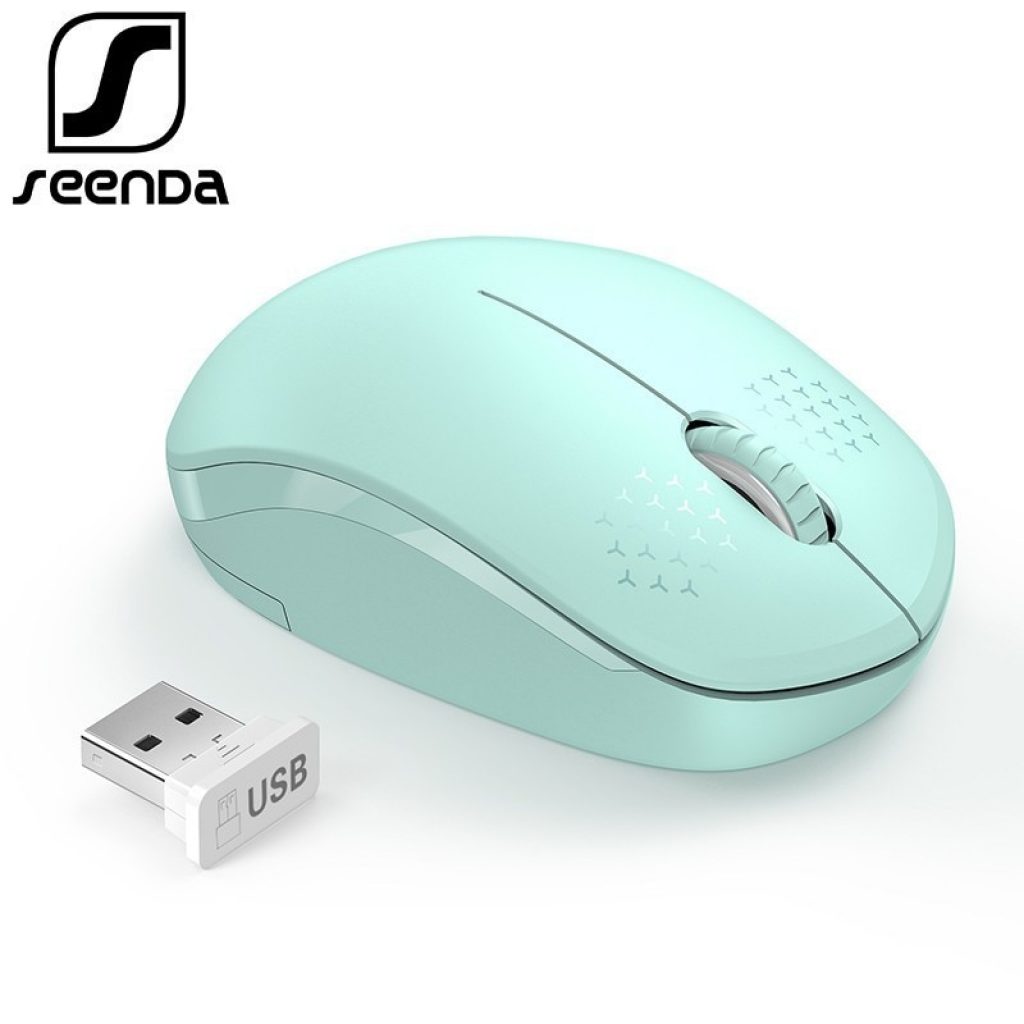 SeenDa Noiseless Mouse Wireless 2 4G Silent Buttons Ergonomic Mute Mice for Computer Laptop Mouse for 1