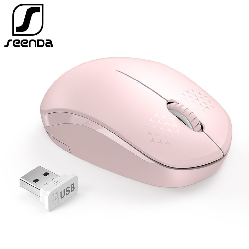 SeenDa Noiseless Mouse Wireless 2 4G Silent Buttons Ergonomic Mute Mice for Computer Laptop Mouse for