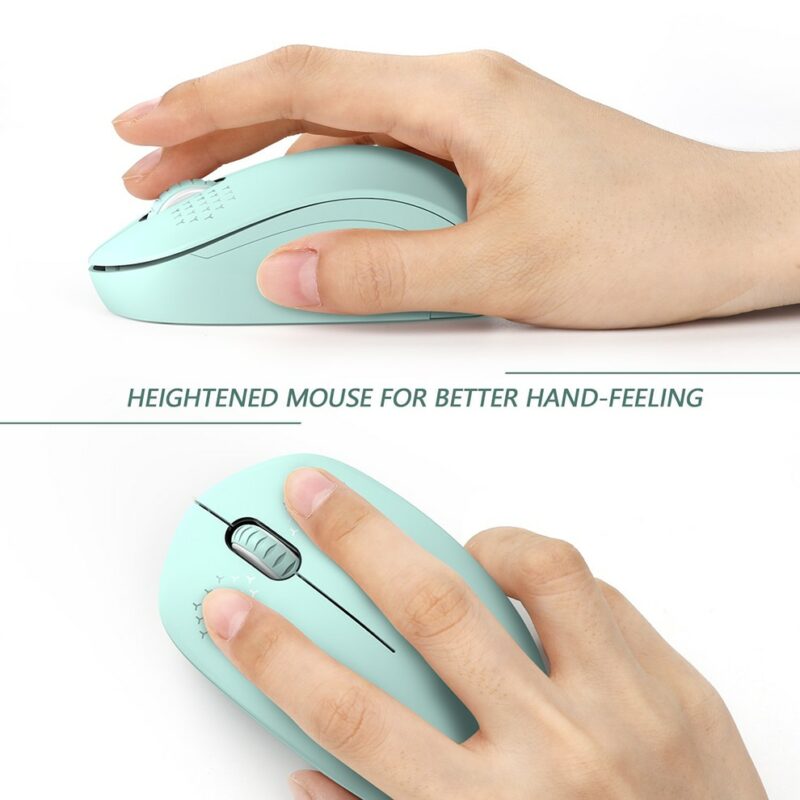 SeenDa Noiseless Mouse Wireless 2 4G Silent Buttons Ergonomic Mute Mice for Computer Laptop Mouse for 3