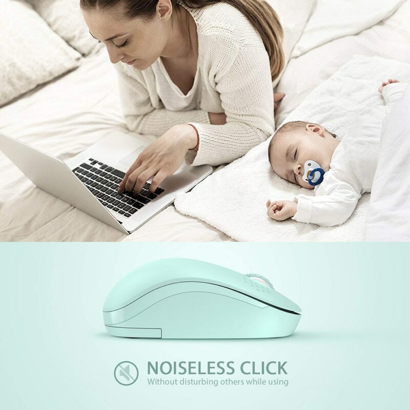 SeenDa Noiseless Mouse Wireless 2 4G Silent Buttons Ergonomic Mute Mice for Computer Laptop Mouse for 4