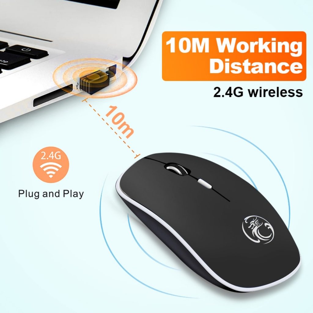 Silent Wireless Mouse PC Computer Mouse Gamer Ergonomic Mouse Optical Noiseless USB Mice Silent Mause Wireless 3